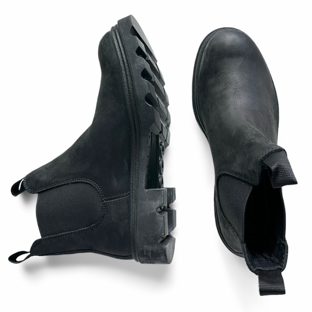 NIB ECCO Women's Grainer Chelsea Boots in Black Oiled Nubuck - Size 10 or 41 EU